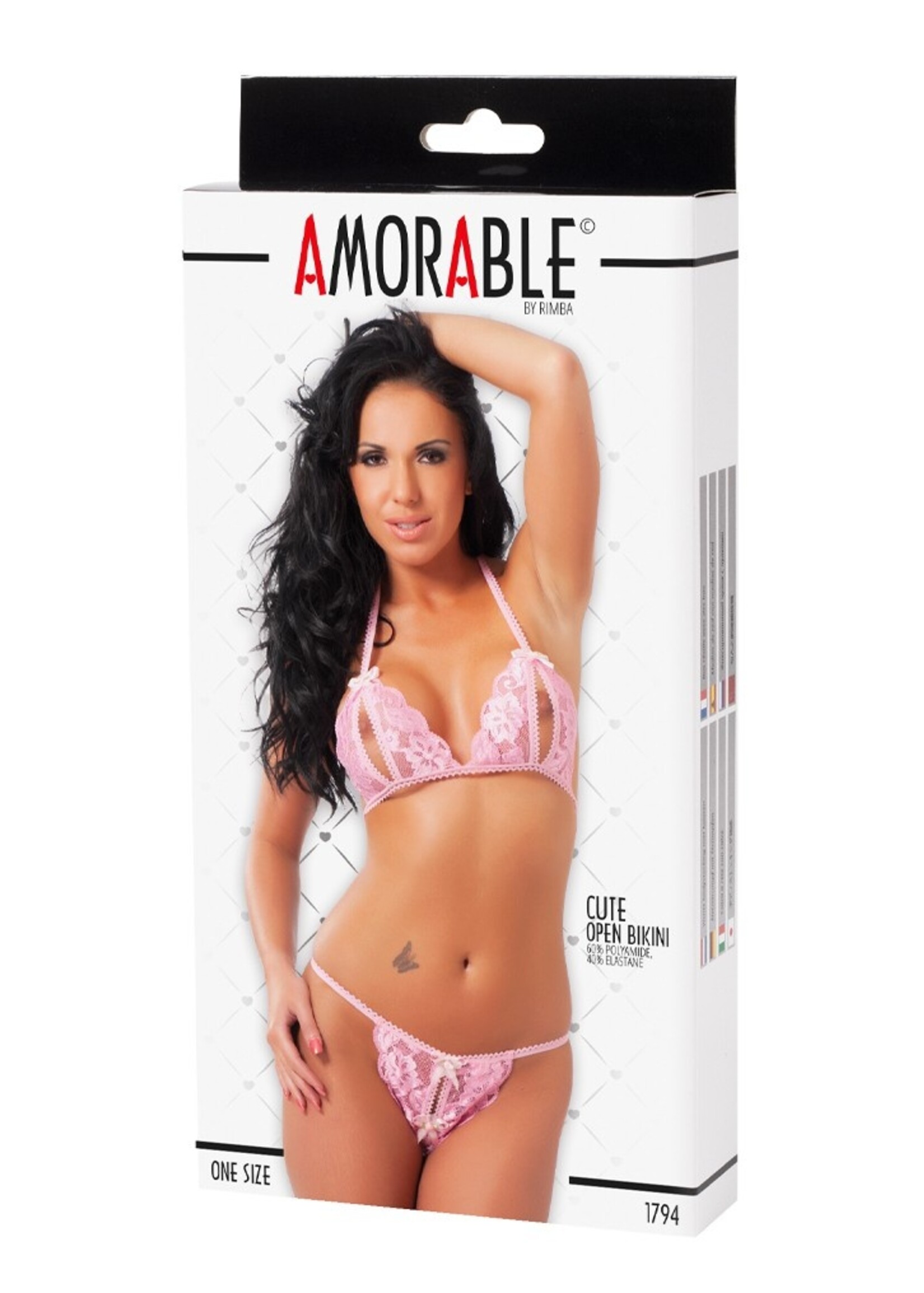 Amorable by Rimba Open bikini - One Size - Roze