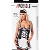 Amorable by Rimba Uniforme de serveuse (5 pièces) - Noir / Blanc