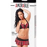 Amorable by Rimba Schooluniform (2-delig) - Zwart / Rood Amorable by Rimba Schooluniform (2-delig) - Zwart / Rood