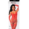 Amorable by Rimba Amorable by Rimba - Corset with G-string, Gloves and Stockings - Red