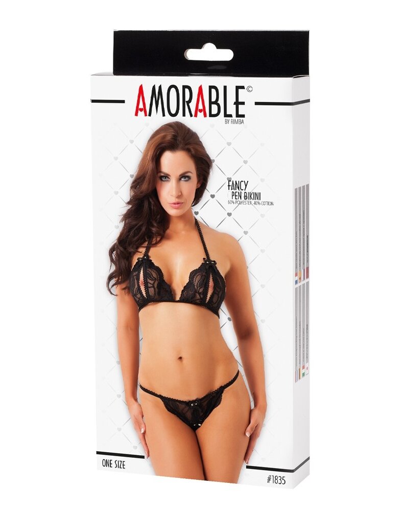 Amorable by Rimba Amorable by Rimba - Offener Bikini - One Size - Schwarz