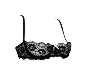 Amorable by Rimba 1/2 Cup Bra - Black Amorable by Rimba 1/2 Cup Bra - Black