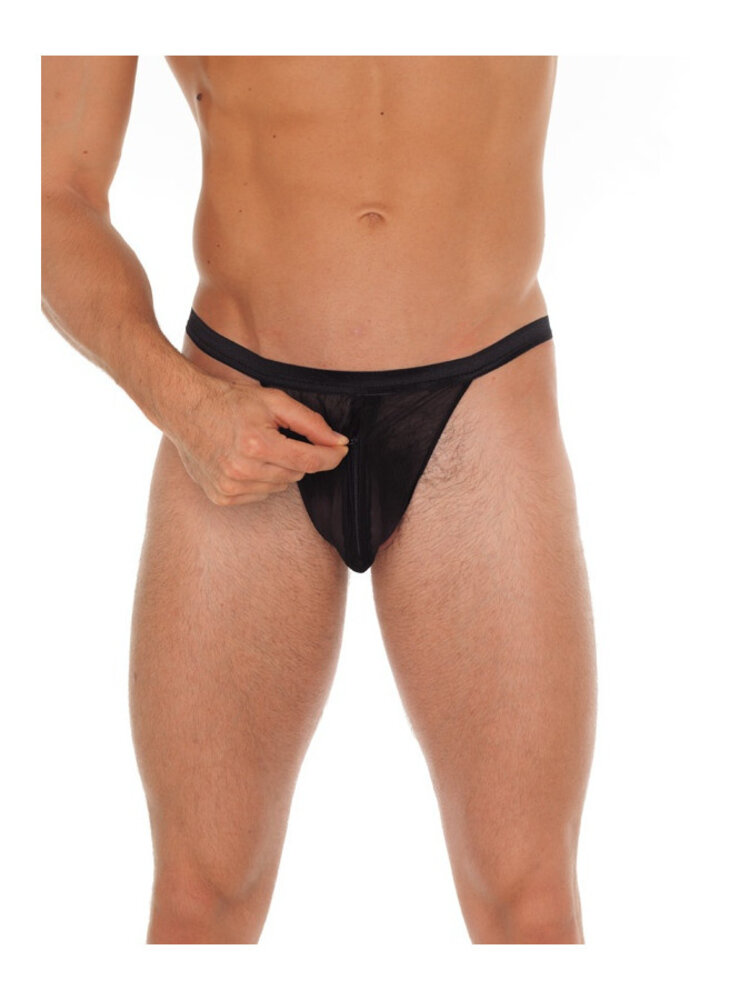 Amorable by Rimba Amorable by Rimba - Transparenter String mit Reißverschluss - One Size