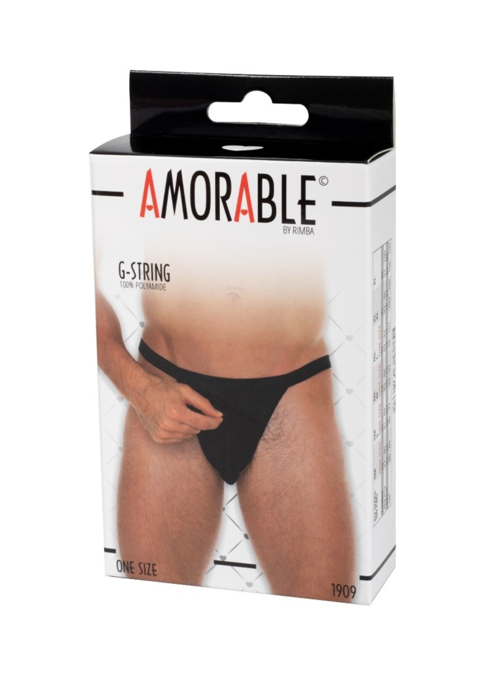 Amorable by Rimba Transparante string met rits - One Size