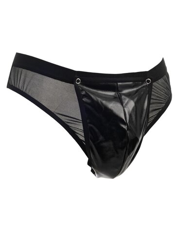 Amorable by Rimba Amorable by Rimba - Transparent thong with patent look - One Size - Black Amorable by Rimba Amorable by Rimba - Transparent thong with patent look - One Size - Black