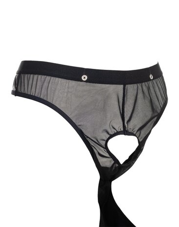 Amorable by Rimba Amorable by Rimba - Transparent thong with patent look - One Size - Black Amorable by Rimba Amorable by Rimba - Transparent thong with patent look - One Size - Black