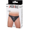 Amorable by Rimba String avec look verni - Taille unique - Noir