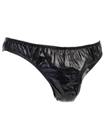 Amorable by Rimba String met lak look - One Size - Zwart