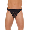 Amorable by Rimba String mit Mesh - One Size - Schwarz