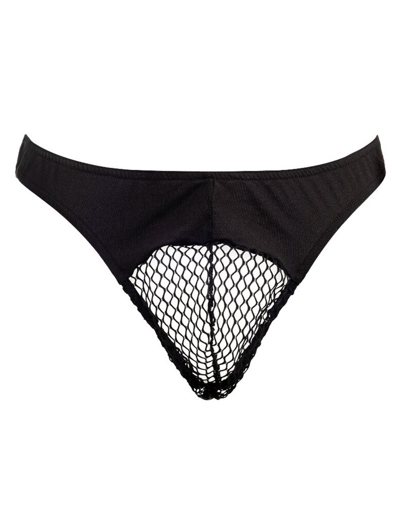 Amorable by Rimba String avec résille - Taille unique - Noir