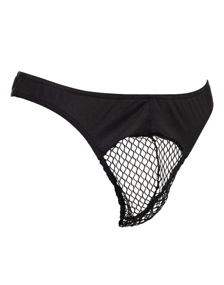 Amorable by Rimba Amorable by Rimba - String avec résille - Taille unique - Noir