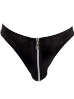 Amorable by Rimba String met ritssluiting - One Size - Zwart