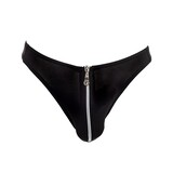 Amorable by Rimba Stringtanga met rits - One Size - Zwart