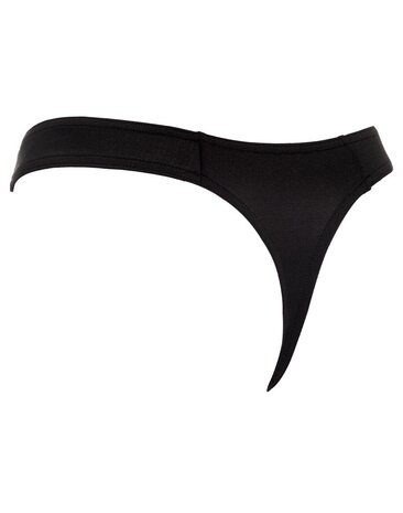 Amorable by Rimba Stringtanga met rits - One Size - Zwart