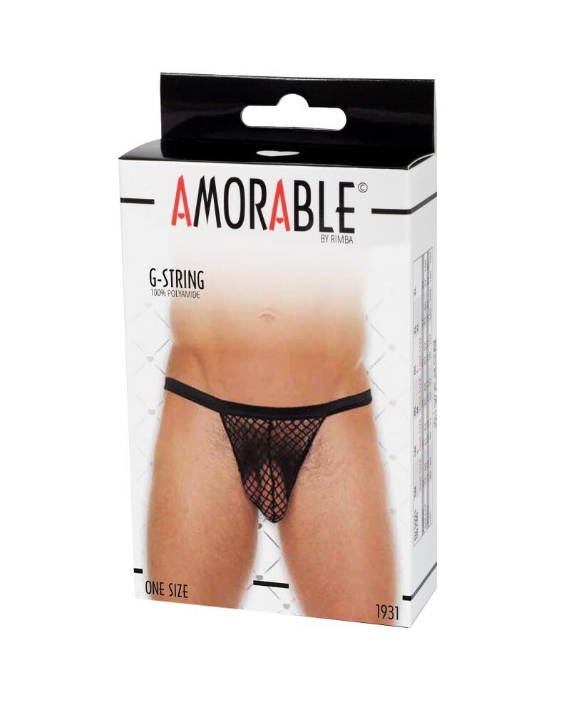Amorable by Rimba Amorable by Rimba - Net thong - One Size - Black Amorable by Rimba Amorable by Rimba - Net thong - One Size - Black