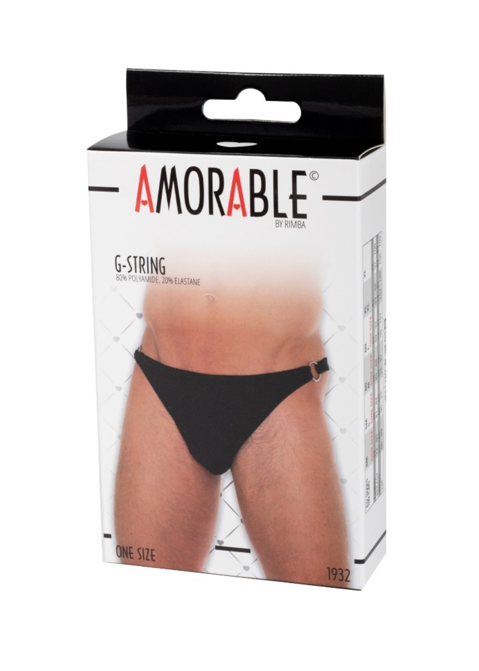 Amorable by Rimba String - Taille unique - Noir
