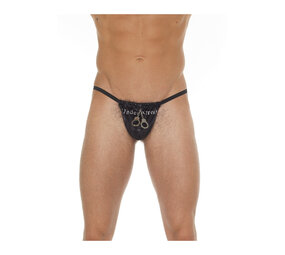 Amorable by Rimba String mit Text - One Size - Schwarz Amorable by Rimba String mit Text - One Size - Schwarz