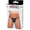 Amorable by Rimba String mit Text - One Size - Schwarz