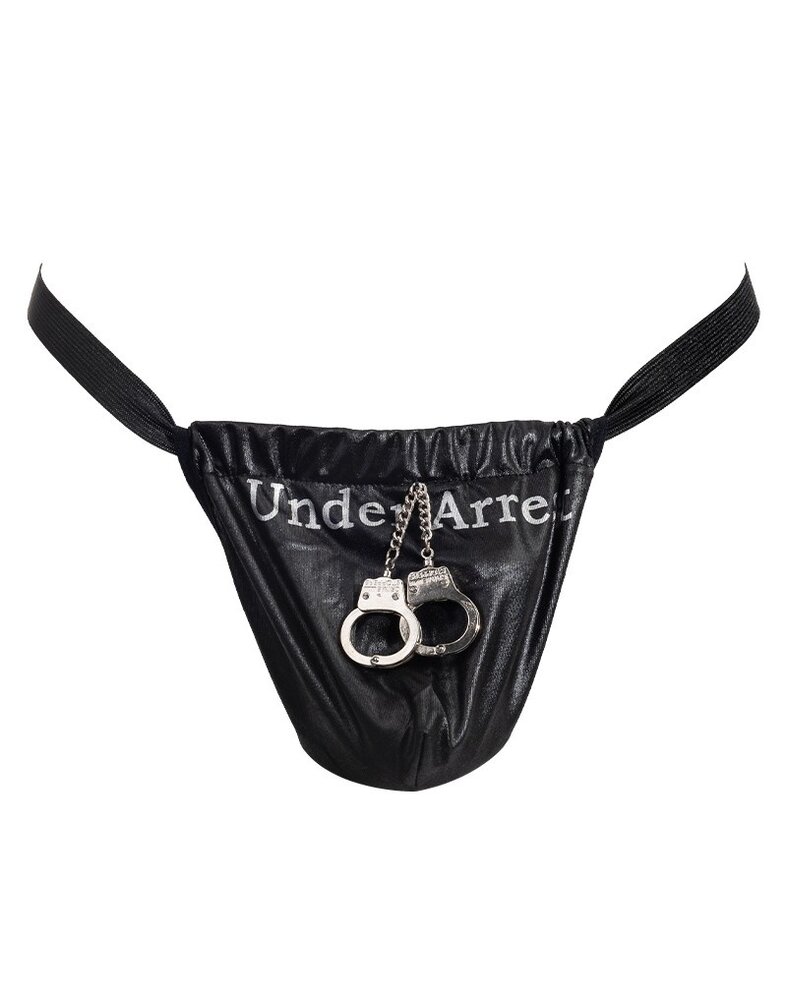 Amorable by Rimba Amorable by Rimba - Thong with text - One Size - Black