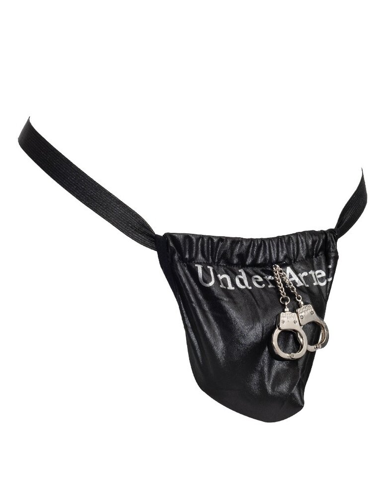 Amorable by Rimba Amorable by Rimba - Thong with text - One Size - Black