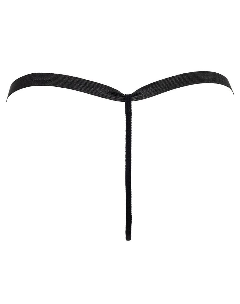 Amorable by Rimba Amorable by Rimba - String mit Text - One Size - Schwarz Amorable by Rimba Amorable by Rimba - String mit Text - One Size - Schwarz