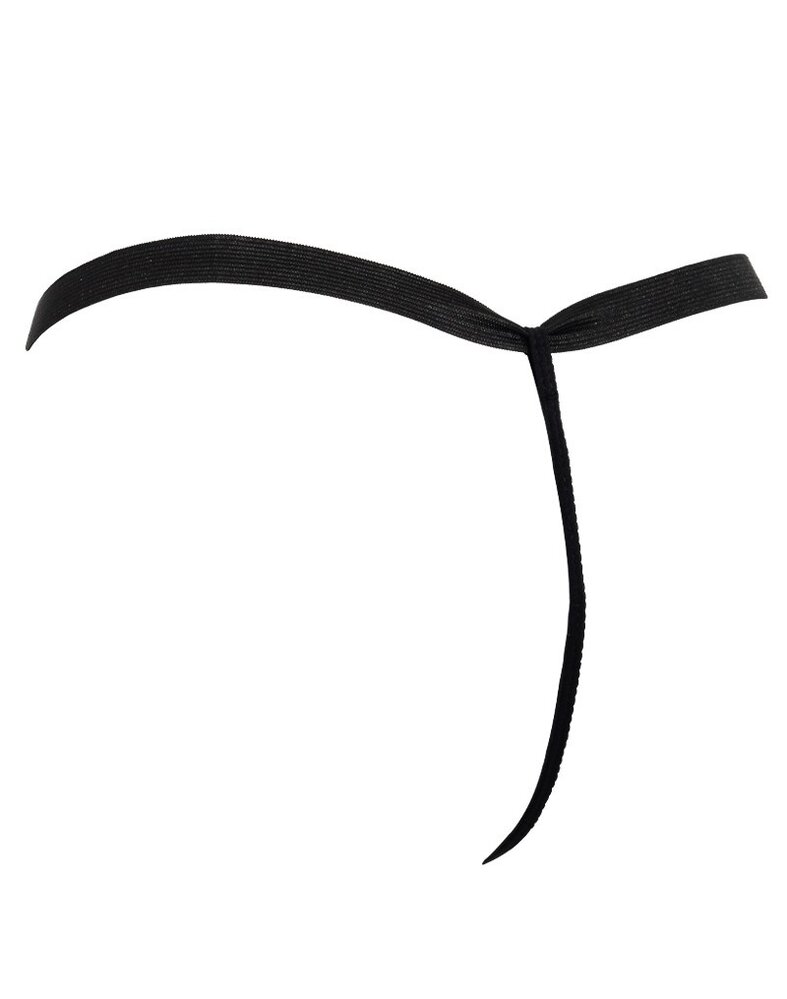 Amorable by Rimba Amorable by Rimba - Thong with text - One Size - Black