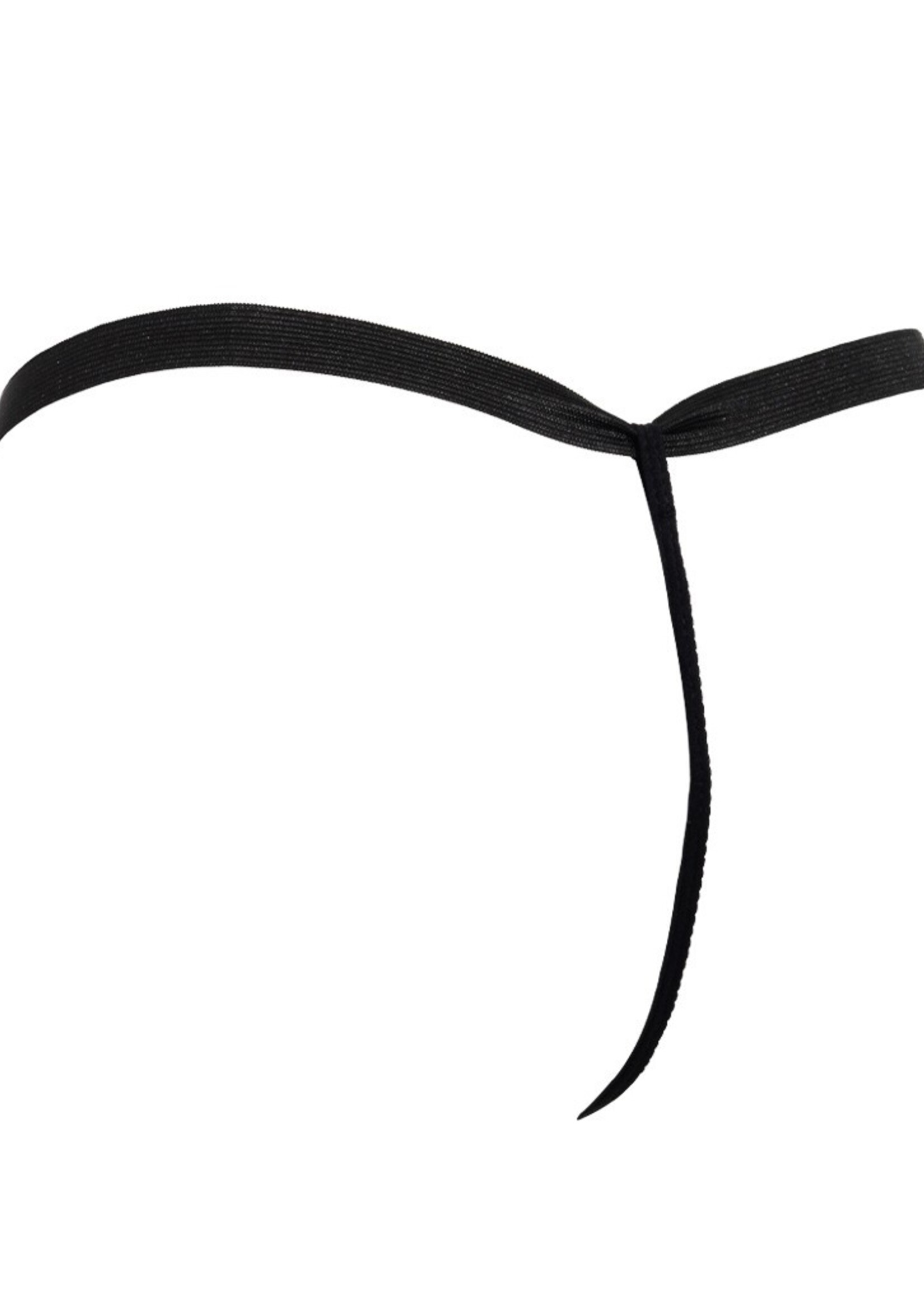 Amorable by Rimba String mit Text - One Size - Schwarz