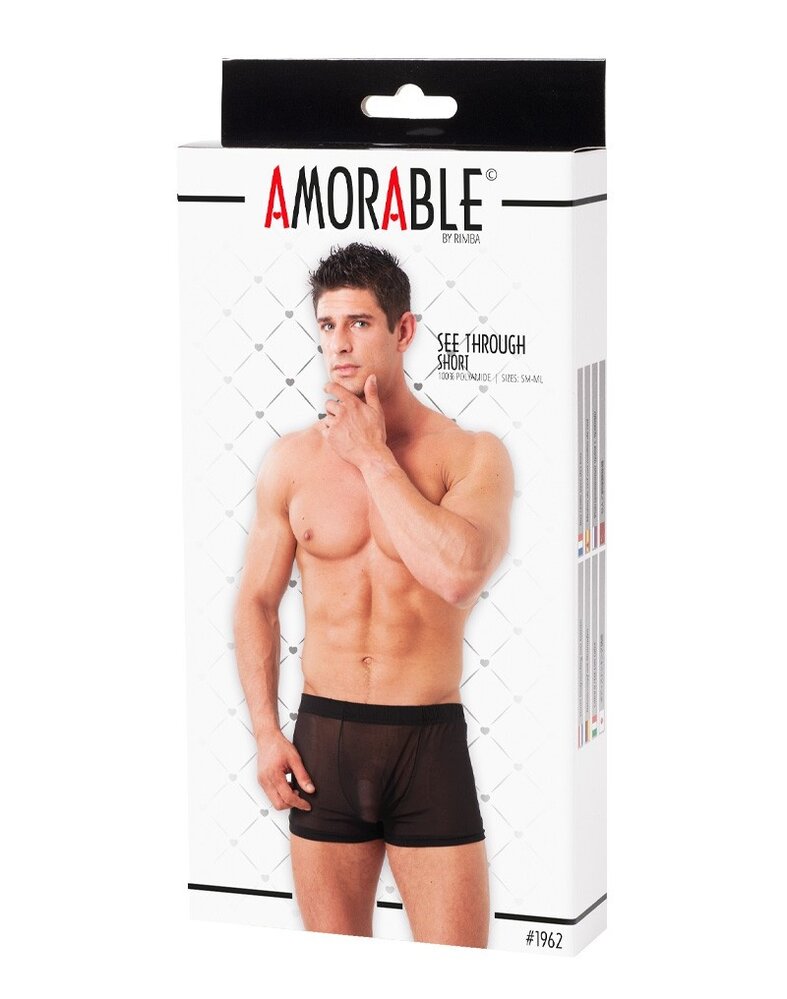 Amorable by Rimba Transparente Boxershorts - Schwarz