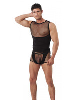 Amorable by Rimba Boxershort met visnet - Zwart