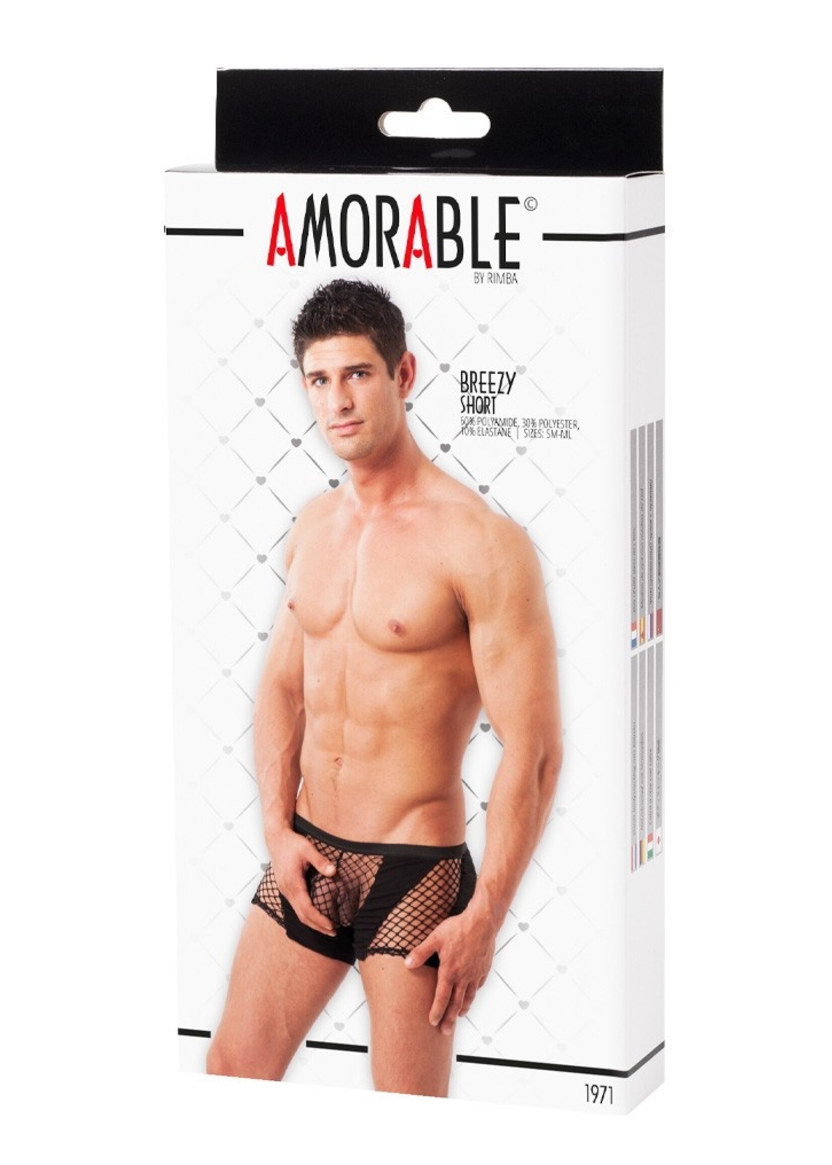 Amorable by Rimba Boxershorts mit Netz - Schwarz