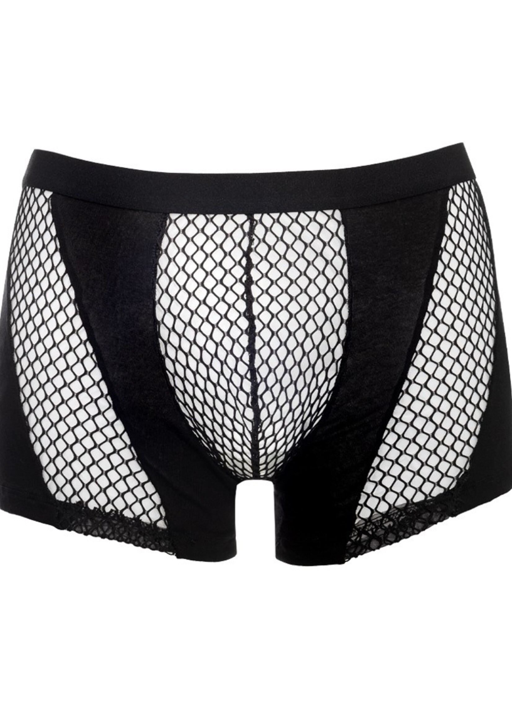 Amorable by Rimba Boxershorts met mesh - Zwart