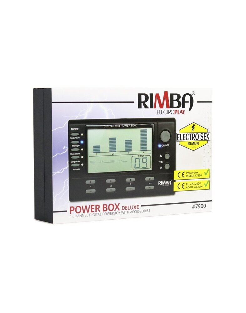 Rimba Electro Play Elektro-Sex-Powerbox-Set mit LCD-Display