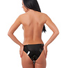 Rimba Latex Play Rimba - Slip femme avec 2 godes à l'intérieur (12 x 3,5 cm) et à l'extérieur (14 x 4 c Rimba Latex Play Rimba - Slip femme avec 2 godes à l'intérieur (12 x 3,5 cm) et à l'extérieur (14 x 4 c