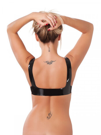Rimba Latex Play Rimba - Bra Latex Bralette Black with Ultra-Stretch Effect Rimba Latex Play Rimba - Bra Latex Bralette Black with Ultra-Stretch Effect