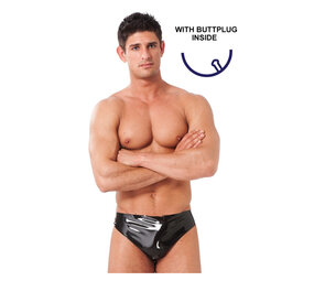 Rimba Latex Play Men's Briefs with buttplug inside Rimba Latex Play Men's Briefs with buttplug inside