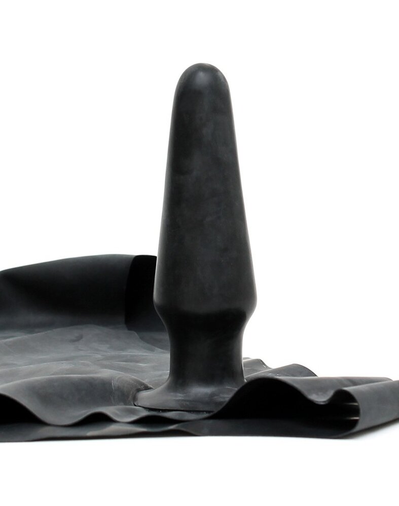 Rimba Latex Play Rimba men's briefs with integrated anal plug made of black latex - (10 × 3.5 cm) Rimba Latex Play Rimba men's briefs with integrated anal plug made of black latex - (10 × 3.5 cm)