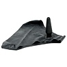 Rimba Latex Play Herenonderbroek met geïntegreerde anaalplug van zwart latex - (10 × 3,5 cm)