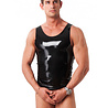 Rimba Latex Play Herren Latex Shirt Schwarz – Ultrastretch Wetlook Top
