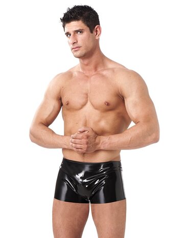 Rimba Latex Play Rimba Herren Short Latex Schwarz – Ultra-Stretchy Herrenunterwäsche