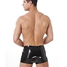 Rimba Latex Play Latex shorts voor heren, zwart – Ultra-elastisch herenondergoed