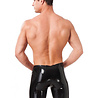 Rimba Latex Play Bermuda Rimba pour homme noir – Aspect latex avec une coupe élégante Rimba Latex Play Bermuda Rimba pour homme noir – Aspect latex avec une coupe élégante