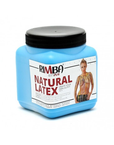 Rimba Latex Play Vloeibare latex bodypaint blauw – 500 ml vloeibare latex