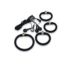 Rimba Electro Play Rimba Electro set silicone cock rings. uni polar Rimba Electro Play Rimba Electro set silicone cock rings. uni polar