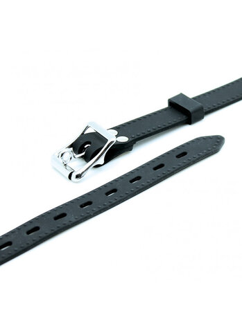 Rimba Latex Play Bâillon avec pénis (Ø 40 mm) - Noir et argent