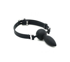 Rimba Latex Play Mondknevel met dildo