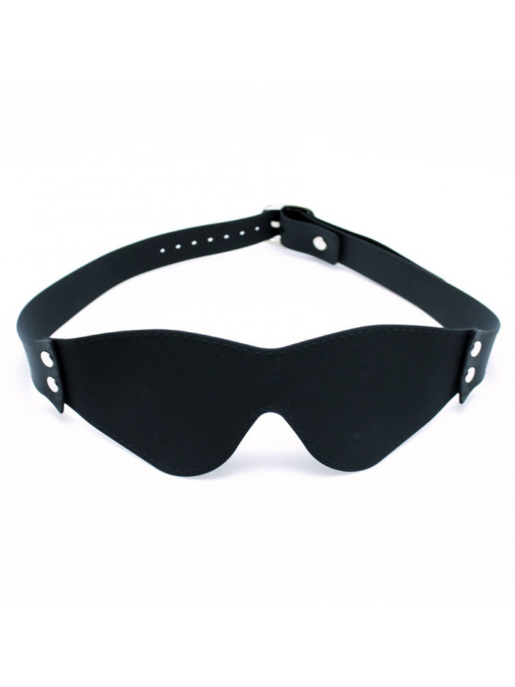 Rimba Latex Play Rimba Maske Schwarz aus Silikon mit verstellbarem Design
