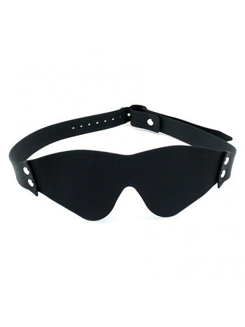 Rimba Latex Play Maske Schwarz aus Silikon mit verstellbarem Design Rimba Latex Play Maske Schwarz aus Silikon mit verstellbarem Design