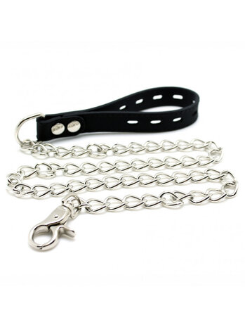 Rimba Latex Play Rimba Collar Black – 5cm Silicone Collar with Dog Chain Rimba Latex Play Rimba Collar Black – 5cm Silicone Collar with Dog Chain