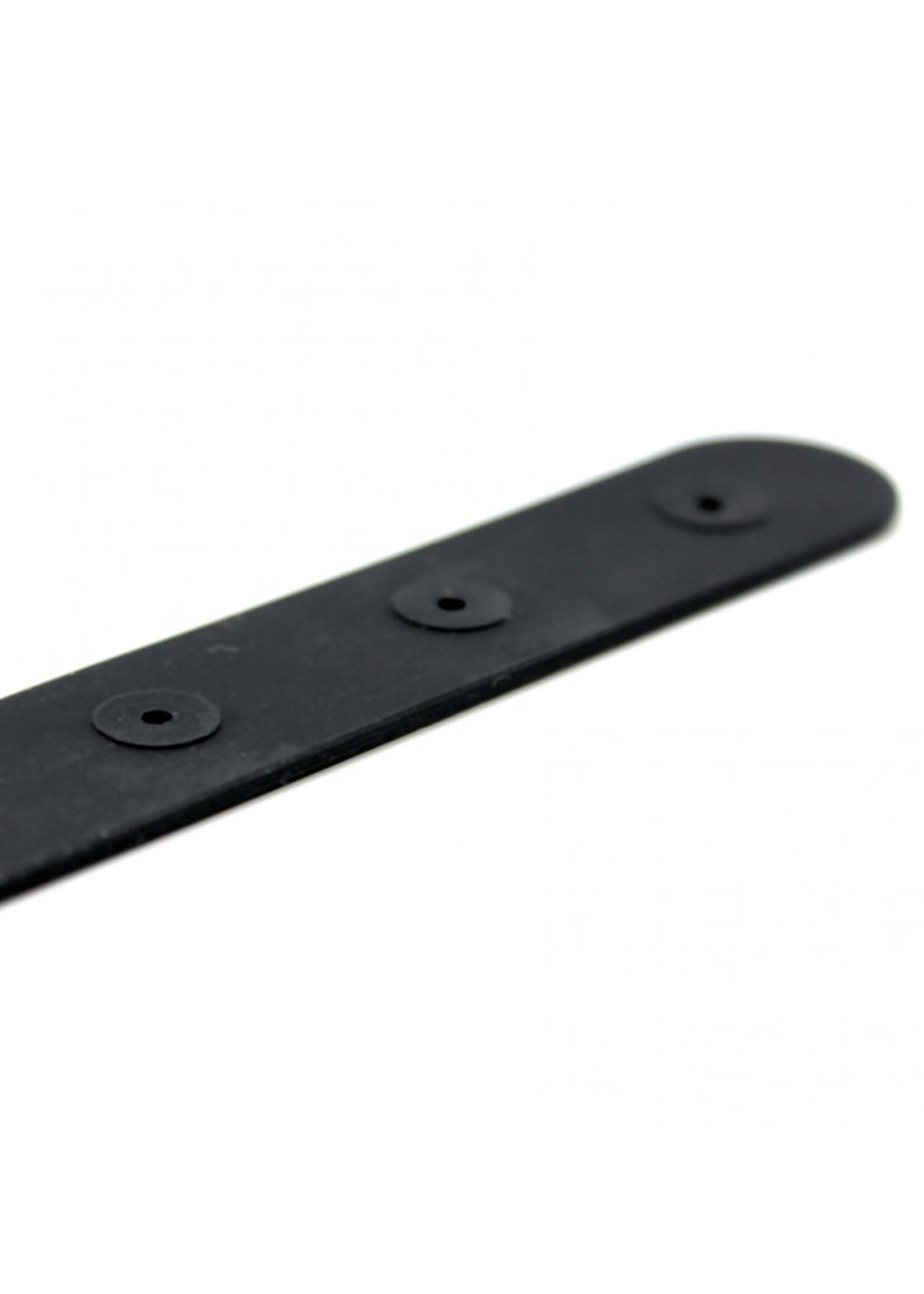Rimba Latex Play Slut Collar – Verstelbare siliconen halsband in zwart