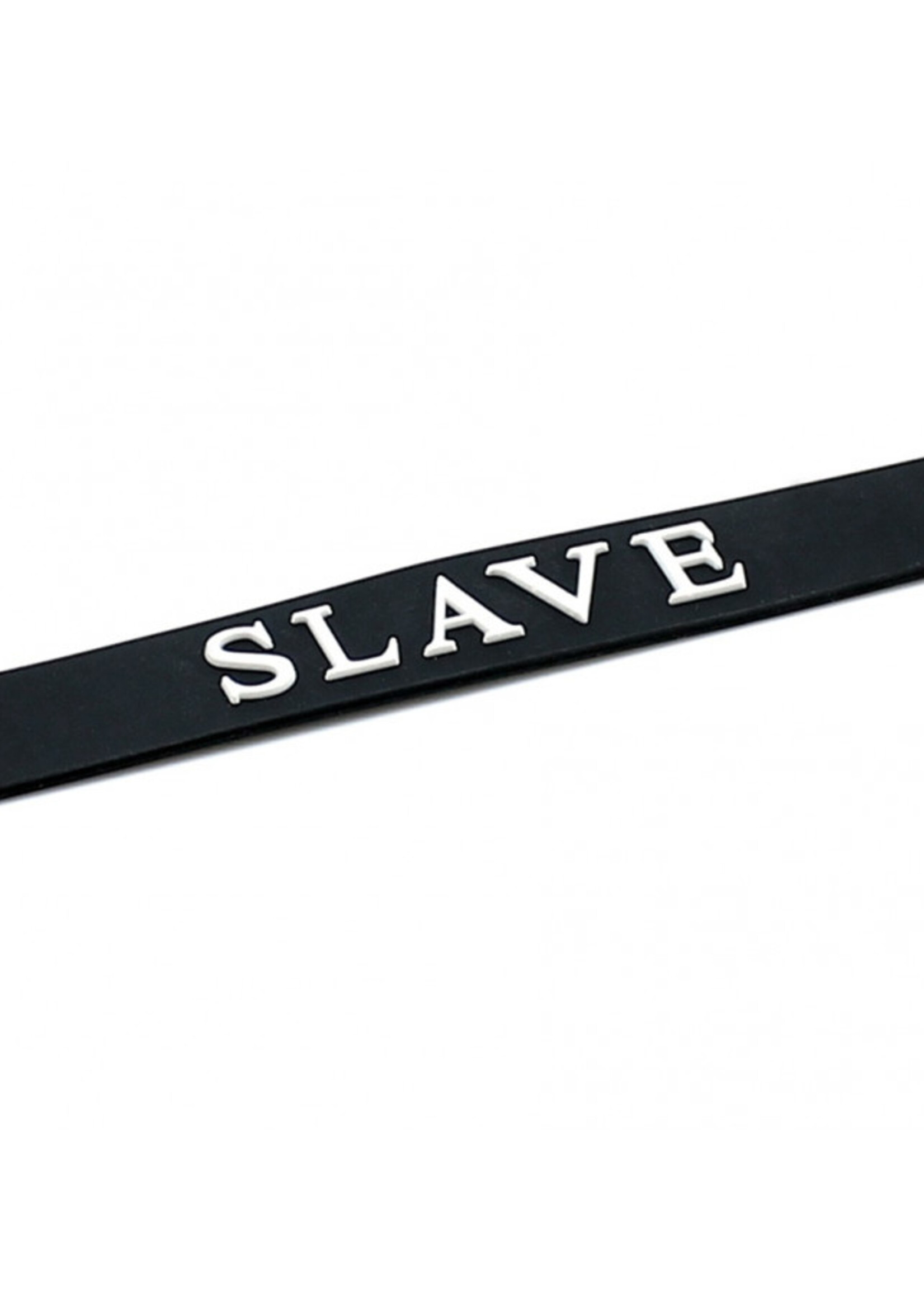 Rimba Latex Play Collier Rimba Slave Noir – Collier en silicone réglable